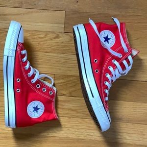 Red Converse High Tops